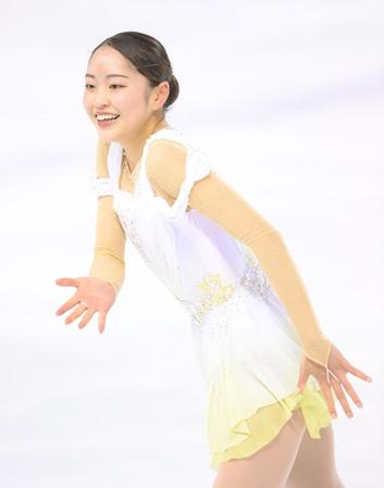 　優勝した江川マリアのフリーの演技（撮影・堀内翔）