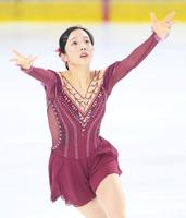 　本田真凜のフリーの演技（撮影・堀内翔）