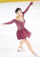 　本田真凜のフリーの演技（撮影・堀内翔）