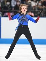 　フリーの演技をするイリア・マリニン（撮影・高石航平）