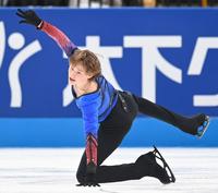 　フリーの演技をするイリア・マリニン（撮影・高石航平）