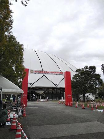 　出雲駅伝のフィニッシュ地点、出雲ドーム前