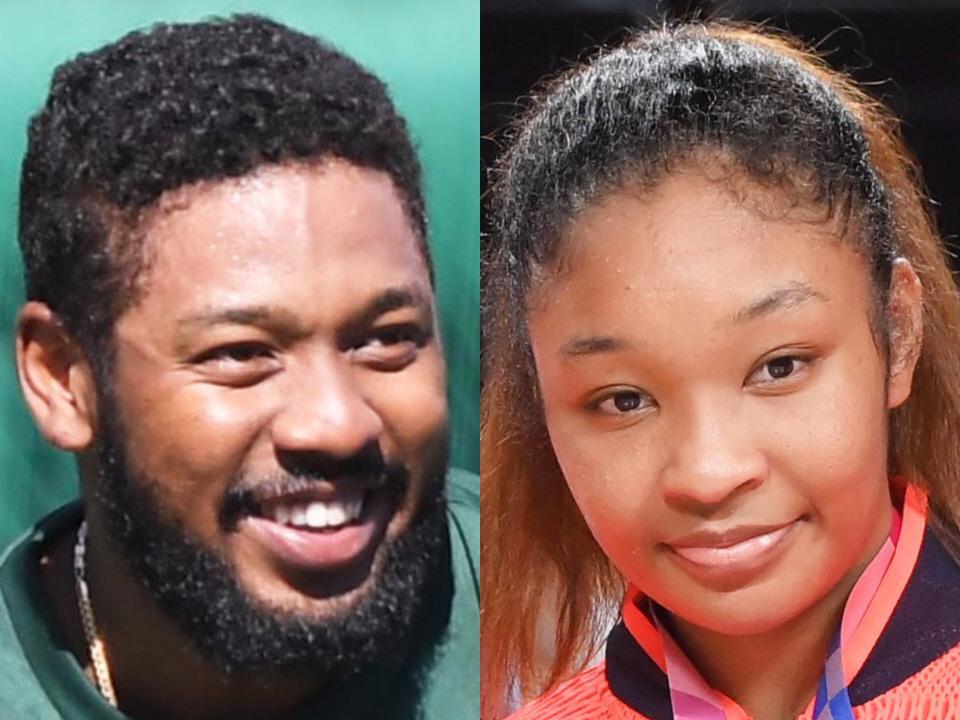 　オコエ瑠偉（左）、オコエ桃仁花