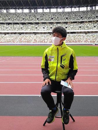 　レガシーハーフマラソンに出場する川内優輝＝国立競技場