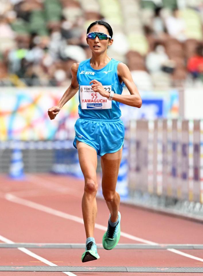 　３位に入った山口遥