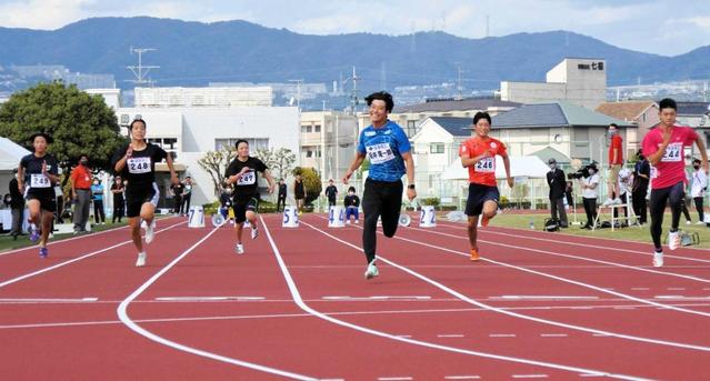 坂井隆一郎“桐生超え”５秒８４　独自競技５０メートル走「本気で走りました」