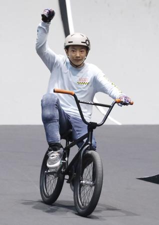 　自転車ＢＭＸフリースタイル・パーク男子　６位の小沢楓＝さいたまスーパーアリーナ