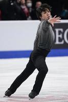 　男子フリーの演技をする宇野昌磨