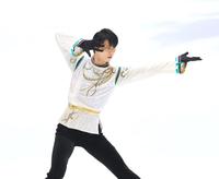 　単独アイスショー「プロローグ」でＳＥＩＭＥＩを披露する羽生結弦さん（撮影・堀内翔）