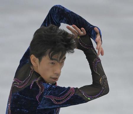 　熱演する織田信成（撮影・高部洋祐）