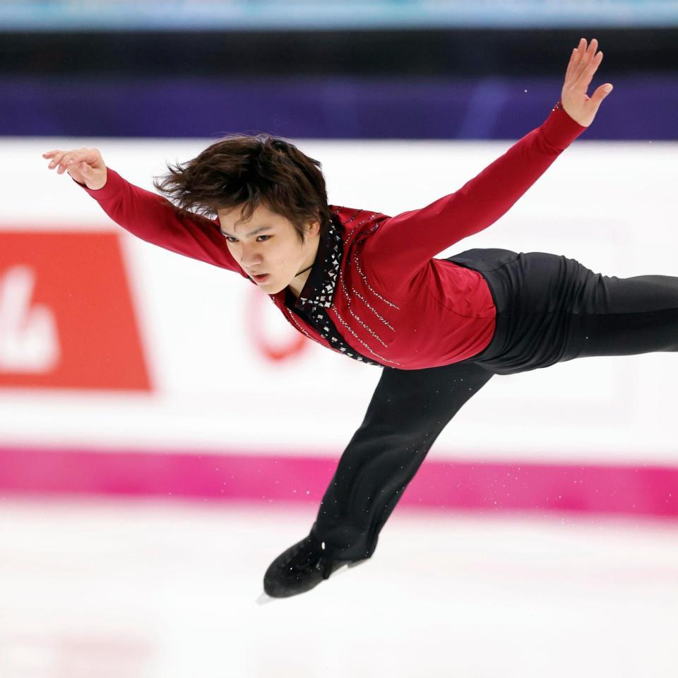 　男子ＳＰで首位の宇野昌磨