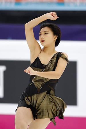 　女子ＳＰで首位の坂本花織