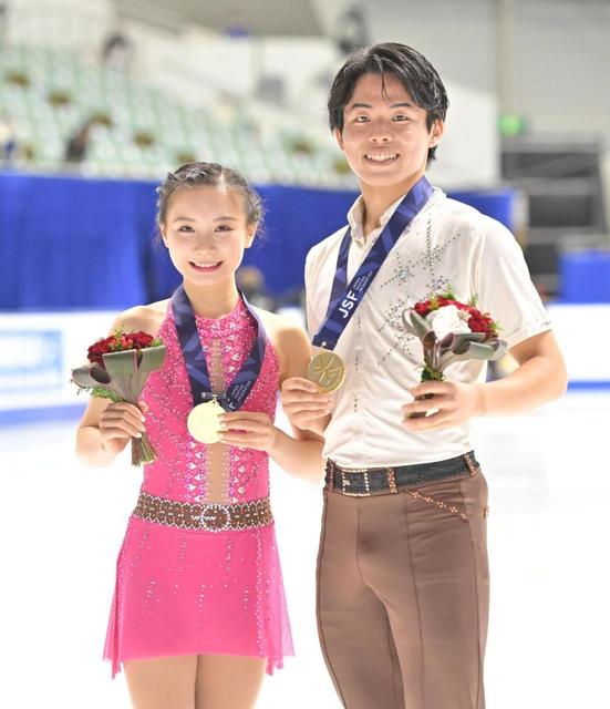 二刀流」“はるすみ”ペアで結成1年でV りくりゅう欠場で1組だけ参加