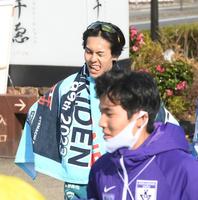 　走り終えた青学大・太田蒼生（撮影・堀内翔）