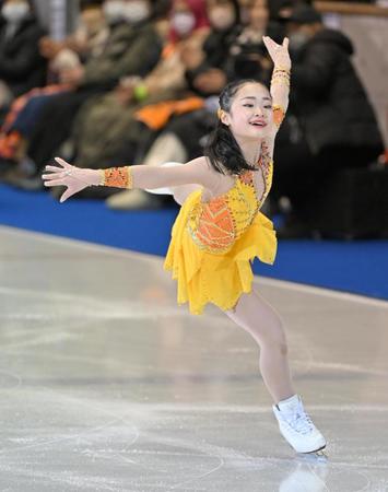 演技する島田麻央（撮影・山口登）