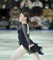 　演技する紀平梨花（撮影・山口登）