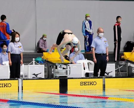 　女子５０メートル自由形に出場した池江璃花子