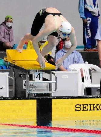 　女子５０メートル自由形に出場した池江璃花子
