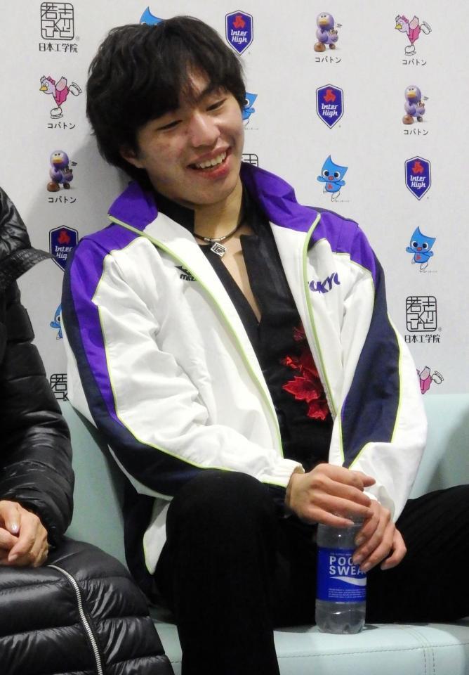 　演技を終えた三浦佳生