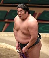 　序二段優勝を決めた尊富士（撮影・開出牧）