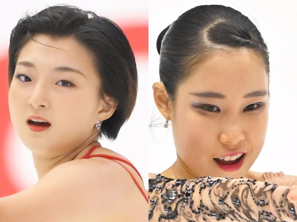 坂本花織（左）と三原舞依