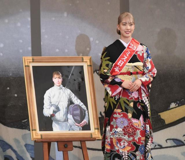 フェンシング江村美咲　ミス日本特別賞を受賞「まさかフェンシングをしながらいただけるとは」