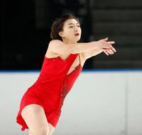 　フィギュア成年女子で優勝した兵庫・坂本花織のフリー