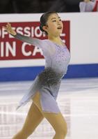 　女子ＳＰの演技を終えた千葉百音（共同）