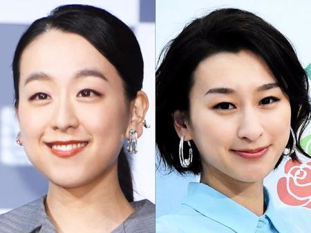 　浅田真央さん（左）と姉の舞