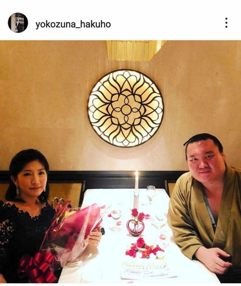 　元白鵬の宮城野親方のインスタグラム（＠ｙｏｋｏｚｕｎａ＿ｈａｋｕｈｏ）から