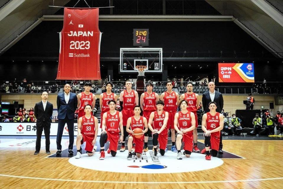 イラン戦を戦ったバスケ日本代表（Ｃ）ＦＩＢＡ