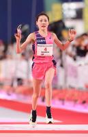 　自己ベストで３位に入り、ＭＧＣの出場権を獲得した前田穂南