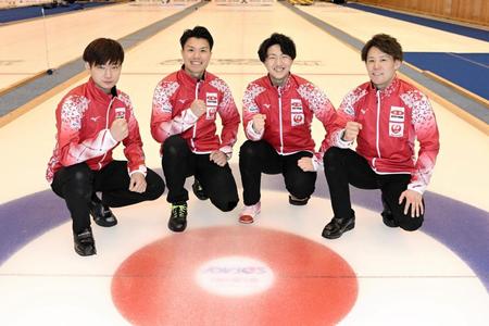 　世界選手権に挑む男子日本代表のＳＣ軽井沢ク、（左から）柳沢李空、山口剛史、山本遵、小泉聡　（Ｃ）ＪＣＡ　ＩＤＥ