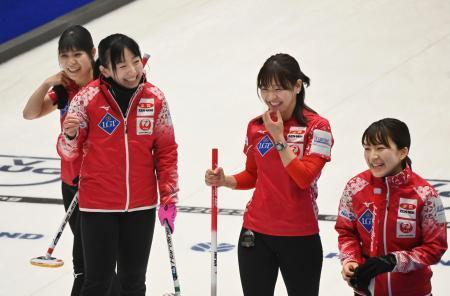 日本、初勝利で１勝２敗　カーリング女子世界選手権
