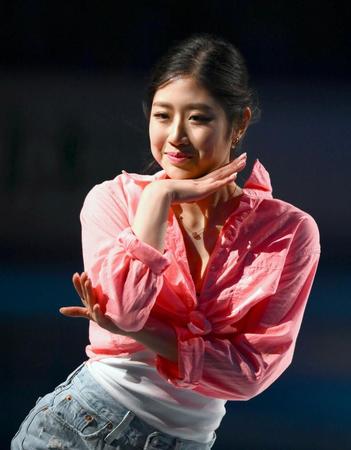 　エキシビションに出演したイ・ヘイン（撮影・堀内翔）