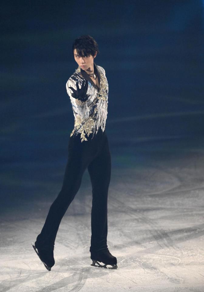 　「スターズ・オン・アイス」に出演した羽生結弦さん（撮影・堀内翔）