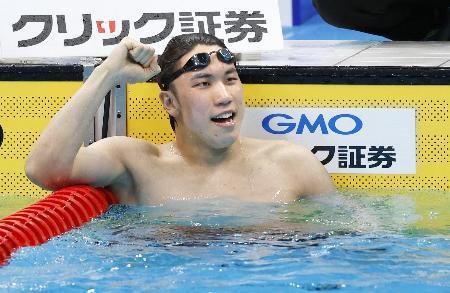 松元が男子１００自で日本新　競泳日本選手権第３日