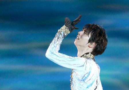 　アイスショー「スターズ・オン・アイス」に出演した羽生結弦さん（撮影・堀内翔）