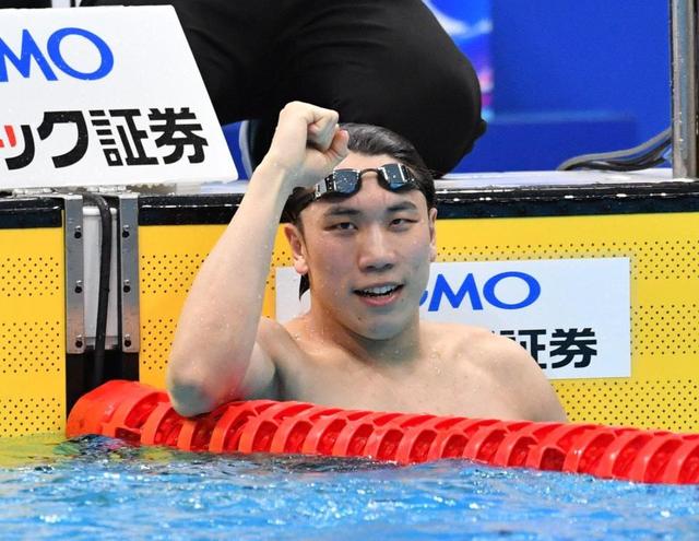 松元克央が日本新Ｖ「嬉しくて頭が回りません」１００ｍ自由形