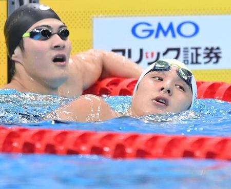 　男子２００ｍ平泳ぎ予選で４位だった瀬戸大地（撮影・西岡正）