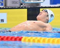 　男子２００ｍ平泳ぎ予選で４位だった瀬戸大地（撮影・西岡正）