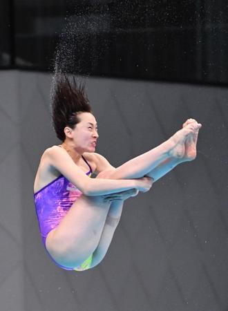 　予選を６位で通過した馬淵優佳（撮影・佐々木彰尚）