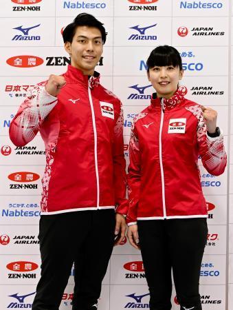 カーリング、松村・谷田組が意欲　世界選手権、混合ダブルス