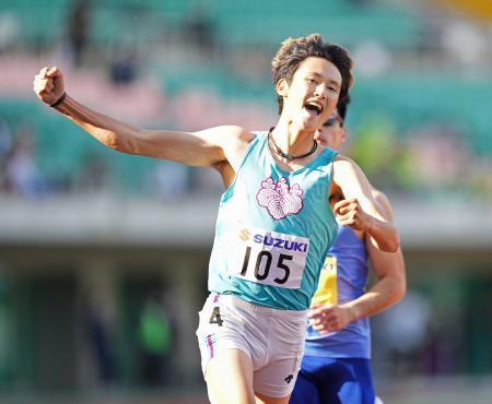 静岡国際陸上、２００ｍは鵜沢Ｖ　女子走り幅跳び、秦が優勝