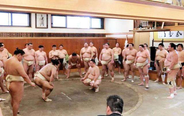 出稽古で関取衆１４人集結！横綱照ノ富士や三役陣ズラリの豪華顔ぶれ　霧馬山「強い人ばっかり」高安「前向きな稽古ができた」