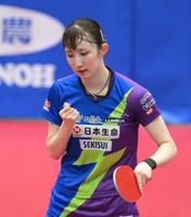 早田ひな 貫禄ストレート勝利で選考会V王手 決勝は14歳張本