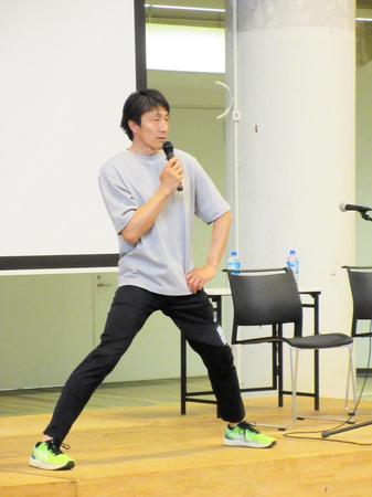 朝原宣治さん　３６歳までの現役の要因「幼少期の食事や運動が大きな影響」　神戸でイベントに参加