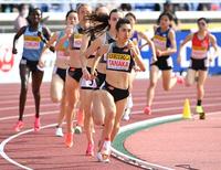 １５００ｍを制した田中希実＝日産スタジアム（撮影・金田祐二）