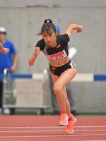 　女子１５００ｍ予選１組に出場した田中希実（撮影・中田匡峻）