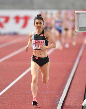 　女子１５００メートルで優勝した田中希実